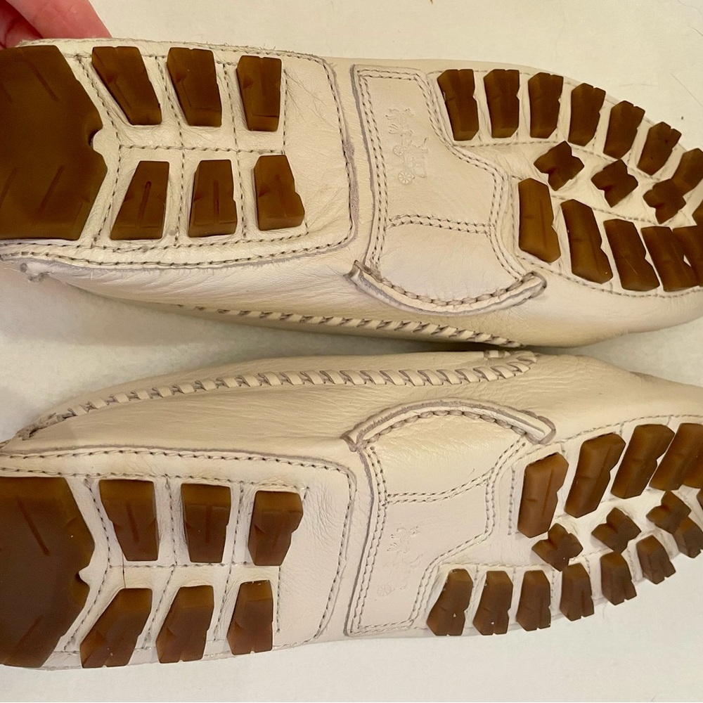 Coach leather driving moccasins. - Picture 4 of 6
